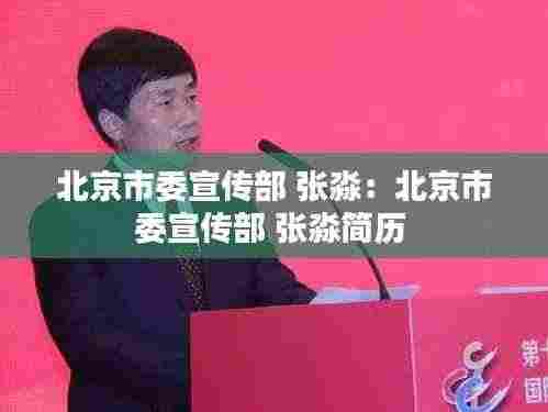 北京市委宣传部 张淼:北京市委宣传部 张淼简历