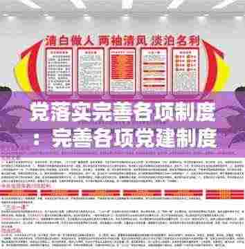 党落实完善各项制度：完善各项党建制度 