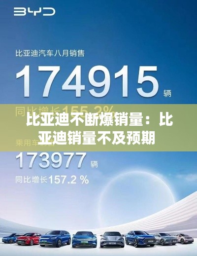比亚迪不断爆销量:比亚迪销量不及预期