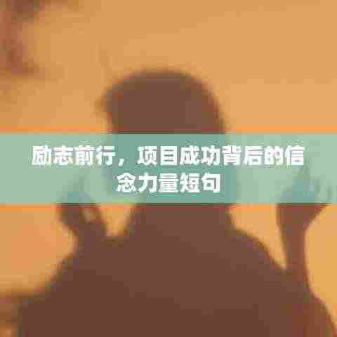 励志前行，项目成功背后的信念力量短句