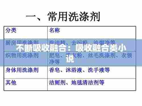 不断吸收融合：吸收融合类小说 