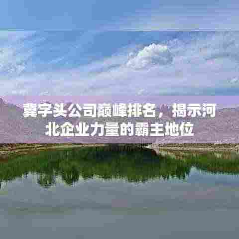 冀字头公司巅峰排名,揭示河北企业力量的霸主地位