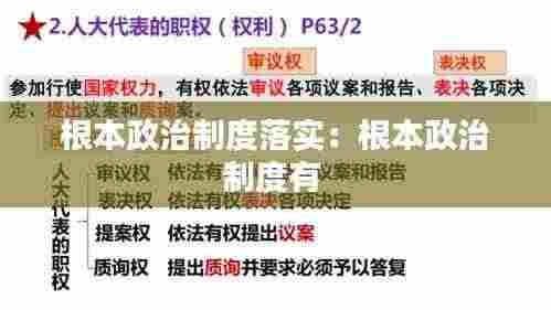 根本政治制度落实:根本政治制度有