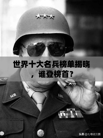世界十大名兵榜单揭晓,谁登榜首?