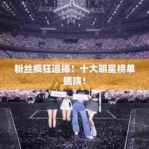 粉丝疯狂追捧!十大明星榜单揭晓!