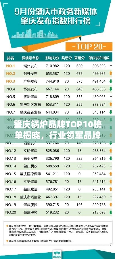 肇庆锅炉品牌TOP10榜单揭晓，行业领军品牌一览无余