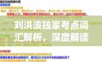 刘洪波独家考点词汇解析,深度解读与高效备考策略